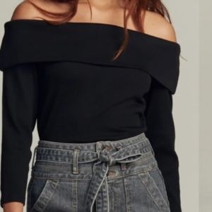 Veronica Beard Off Shoulder Fawcett Top XL NWTn
